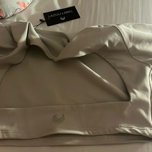 Lazuli label open back long sleeve top brand new